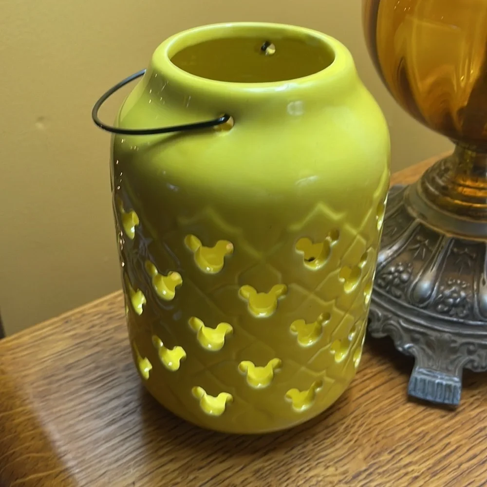 Disney Candle Holder Disney Lantern Mickey Mouse Ceramic Garden Lantern